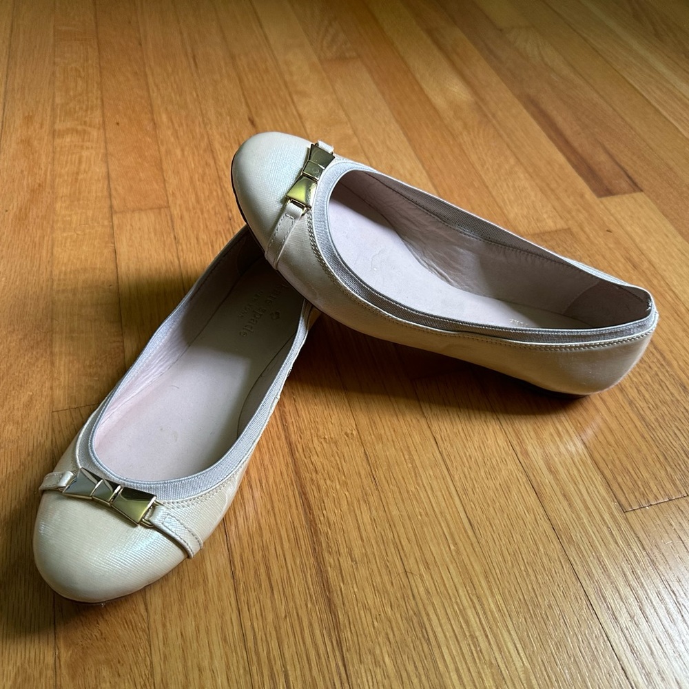 Kate Spade cream-colored flats